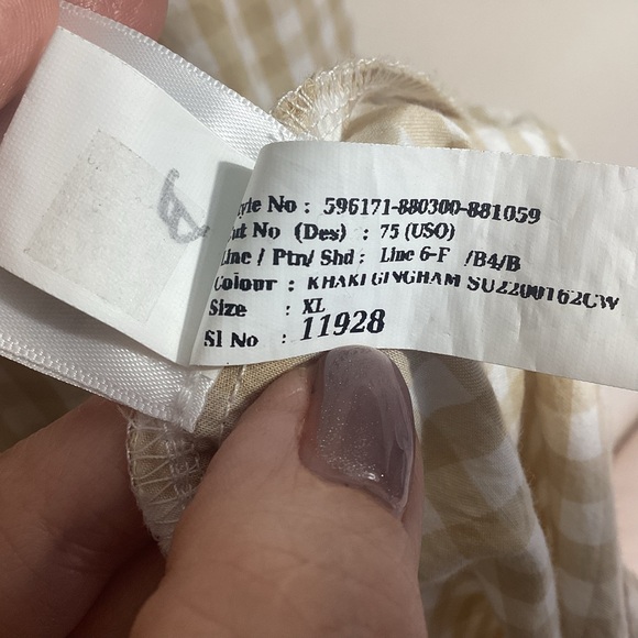 Old Navy Gingham Cotton-Poplin Cami Maxi Swing Dress XL - Picture 13 of 14